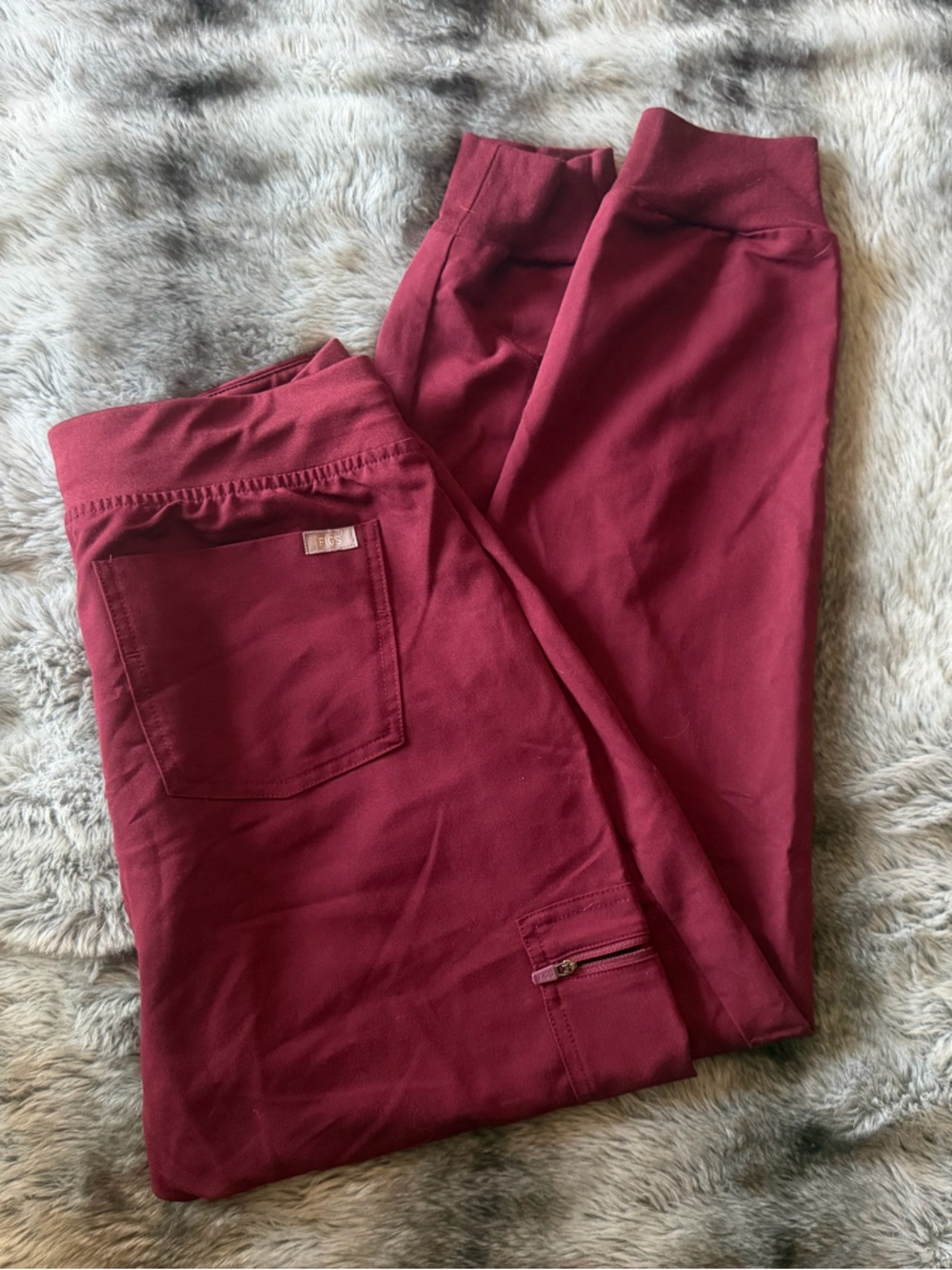 Figs Burgundy Zamora Jogger Size Medium